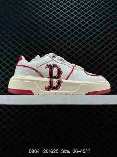 100 MLB Chunky Liner Popular serie de zapatos para jóvenes de una sola pieza, ligeros, elevados, sue
