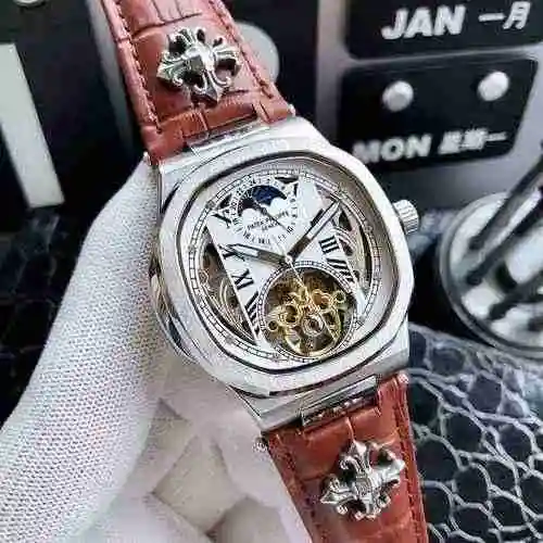 Reloj Patek Philippe para hombre combinado con movimiento mecánico original completamente automático