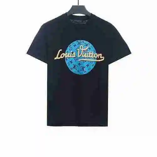 LV limited signature slogan short sleeved