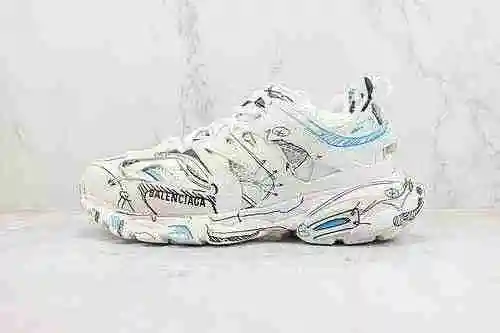 E30 | Soporte para lanzamiento en tienda secundaria OK Balenciaga Balenciaga Track 1.0 graffiti impr