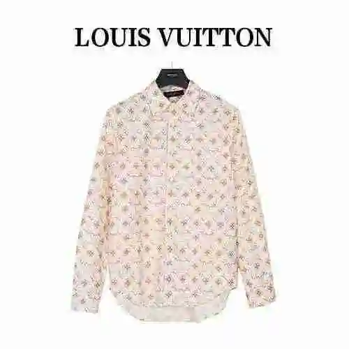 Camisa Louis Vuitton New Gold AOP