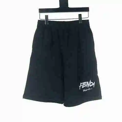 FENDI/Fendi FD embroidered letter shorts