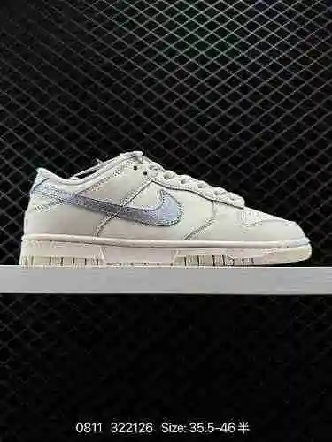 3 Nike Dunk Low Metallic Purple Beige White Purple Zapato deportivo informal de caña baja Este zapat