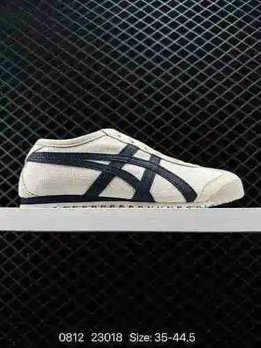 9 OnitsukaTiger/Guizuka Tiger Mexico 66 SLIP ON Oficial 22 Zapatos para correr informales de lona de