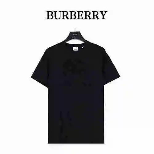 Burberry/Burberry 23ss Warhorse Logo toalla bordada camiseta de manga corta