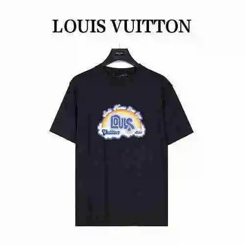 Louis Vuitton/Louis Vuitton 23SS Rainbow Print Short Sleeve T-shirt