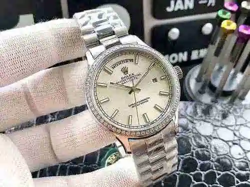Reloj Rolex para hombre combinado con movimiento mecánico original completamente automático Caja de 