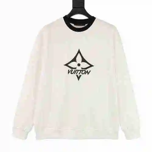 1V Star Print Cotton Pullover Sweater
