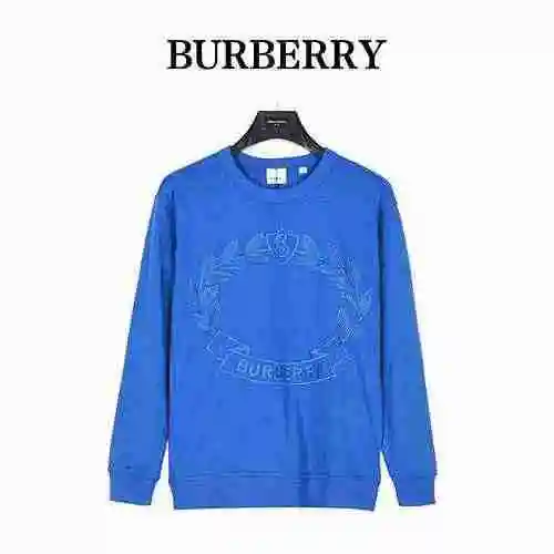 Burberry/Burberry 23ss Oak Leaf Emblem Embroidered Round Neck Sweater