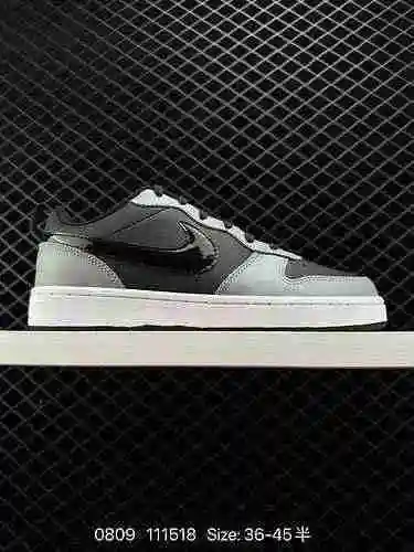 La zapatilla casual transpirable de corte bajo 9 Nike Court Borough Low Nike de corte bajo negro roj