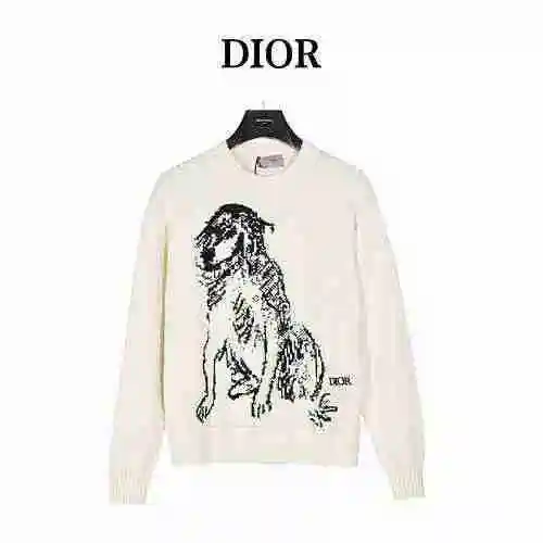 Dior Y DUNCAN ｇｒａｎｔ Y CHARLESTON BOCETO DE PUNTO DE PERRO