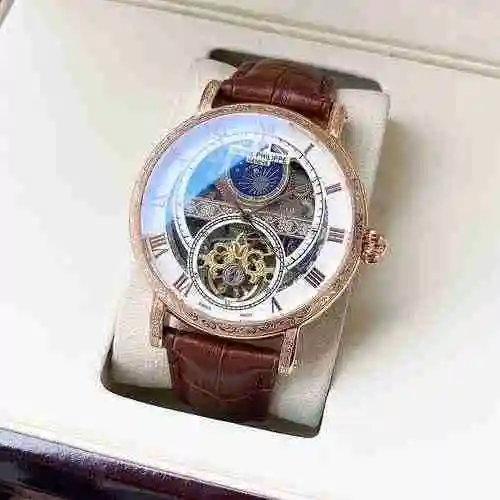 Reloj Patek Philippe para hombre combinado con movimiento mecánico original completamente automático