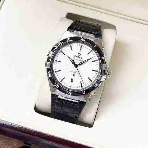 Reloj Omega para hombre combinado con movimiento mecánico original completamente automático Caja de 
