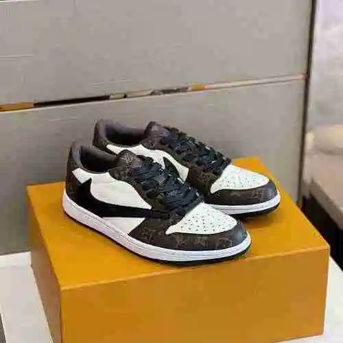Marca LV Co * Código de calzado para hombre: 0328B60 Tamaño: 38-45 (45 se puede personalizar)