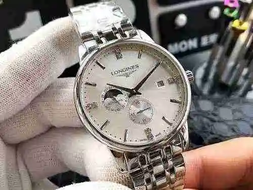 Reloj Longines para hombre combinado con movimiento mecánico original completamente automático Caja 