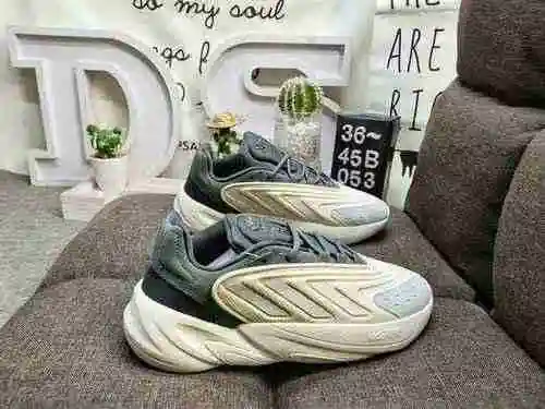 053D # Authentic Adidas/Ozelia adiPENE Water Pipe 2.0 Leather Retro Sports Dad Shoes Big Sole Side F