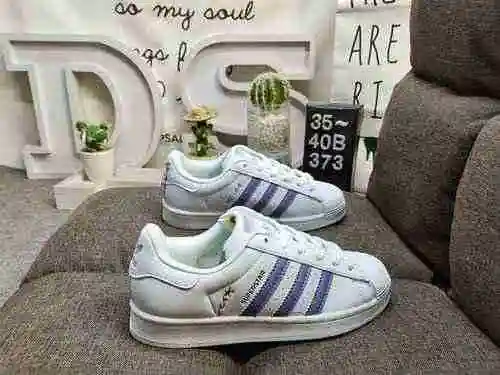373DAdidas Clover Originals Superstar Shell Head Classic Versatile Casual Sports Board Shoes Made wi