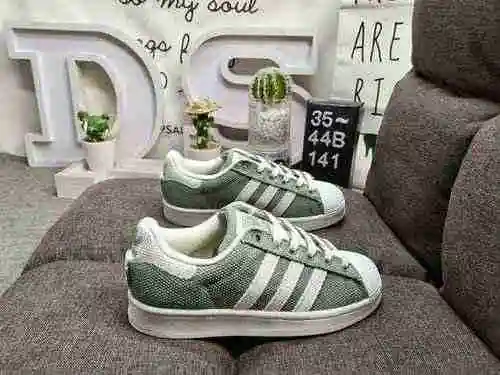 141DAdidas Clover Originals Superstar Shell Head Classic Versatile Casual Sports Board Shoe Made wit