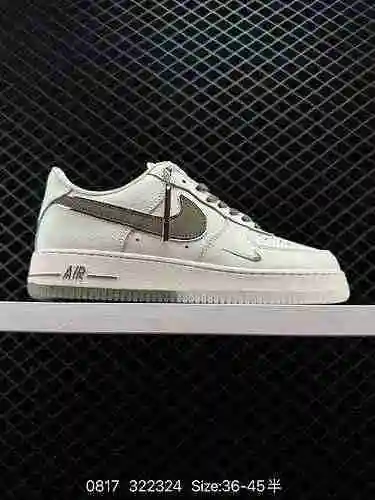 2 tomas en vivo exclusivas de las zapatillas de tabla NK Air Force Air Force No. 1. Número de produc