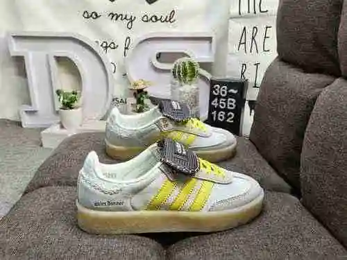 162D company level AD Originals Samba x Wales Bonner co branded retro low top casual sports jogging 