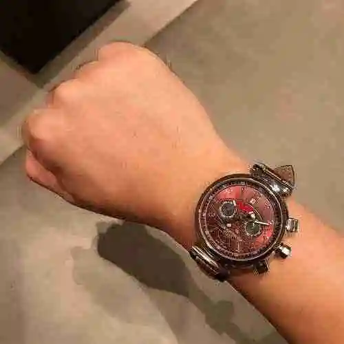 Reloj LV para hombre con movimiento mecánico original totalmente automático, caja de acero de precis