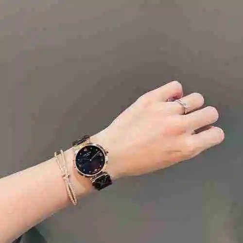 Reloj LV para mujer con movimiento mecánico original totalmente automático, caja de acero de precisi