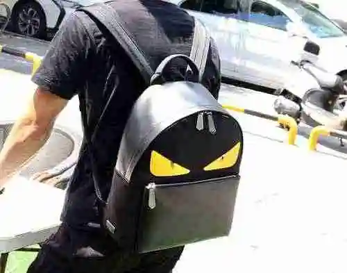 PRADA Mochila para hombre Prada hecha de material de lona importado, bolsa de regalo de entrega de a