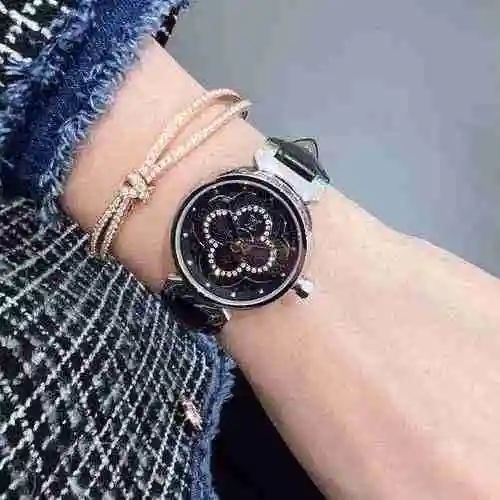 Reloj LV para mujer con movimiento mecánico original totalmente automático, caja de acero de precisi