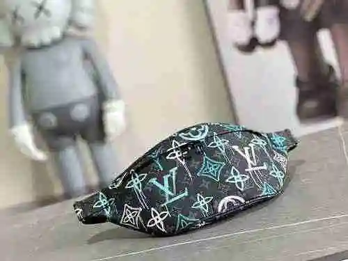 Riñonera para mostrador para hombre LV hecha de material de lona importado, bolsa de regalo de entre