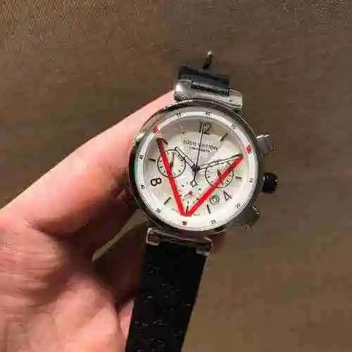 Reloj LV para hombre con movimiento mecánico original totalmente automático, caja de acero de precis