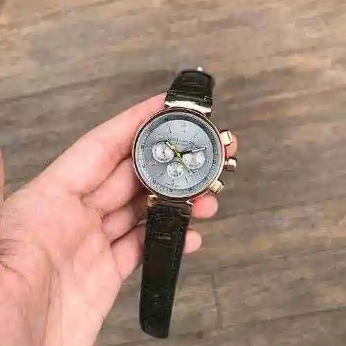 Reloj LV para hombre con movimiento mecánico original totalmente automático, caja de acero de precis
