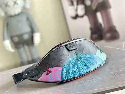 Riñonera para hombre LV hecha de material de lona importado, bolsa de regalo de entrega de alta cali