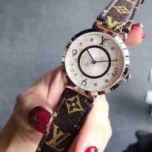 Reloj LV para mujer con movimiento mecánico original totalmente automático, caja de acero de precisi