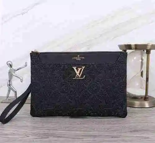 Bolso de hombre LV hecho de material de lona importado, bolsa de regalo de entrega de alta calidad, 