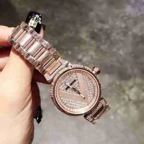 Reloj LV para mujer con movimiento mecánico original totalmente automático, caja de acero de precisi