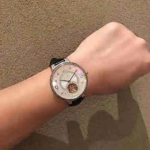 Reloj LV para hombre con movimiento mecánico original totalmente automático, caja de acero de precis