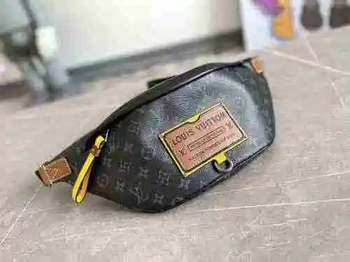 Riñonera LV para hombre hecha de material de lona importado, bolsa de regalo de entrega de alta cali