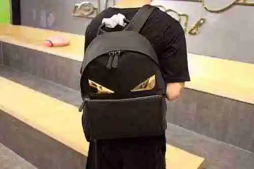 PRADA Mochila para hombre Prada hecha de material de lona importado, bolsa de regalo de entrega de a