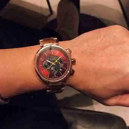 Reloj LV para hombre con movimiento mecánico original totalmente automático, caja de acero de precis