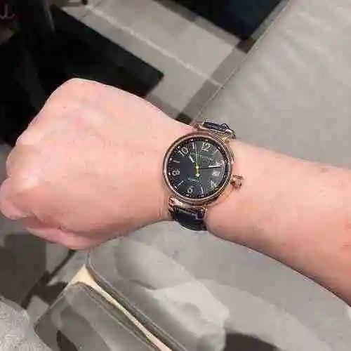 Reloj LV para hombre con movimiento mecánico original totalmente automático, caja de acero de precis