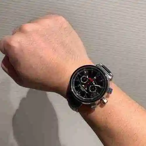 Reloj LV para hombre con movimiento mecánico original totalmente automático, caja de acero de precis