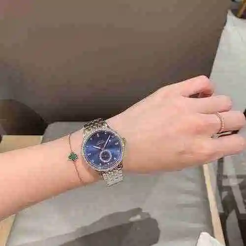 Reloj Omega para mujer combinado con movimiento mecánico original completamente automático Caja de a