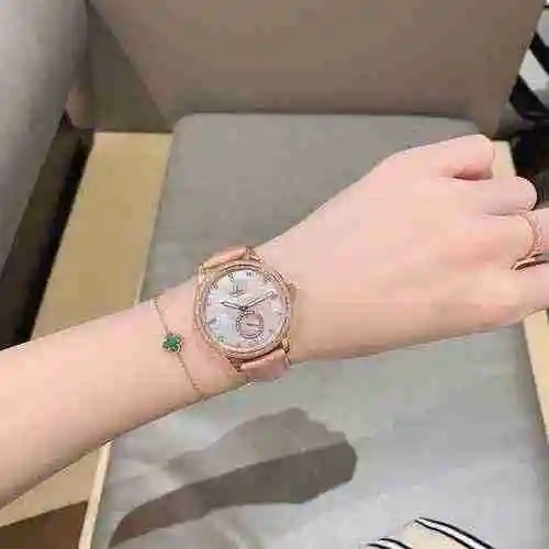 Reloj Omega para mujer combinado con movimiento mecánico original completamente automático Caja de a