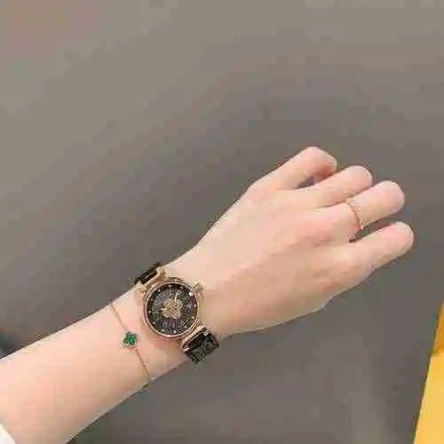 Reloj LV para mujer con movimiento mecánico original totalmente automático, caja de acero de precisi