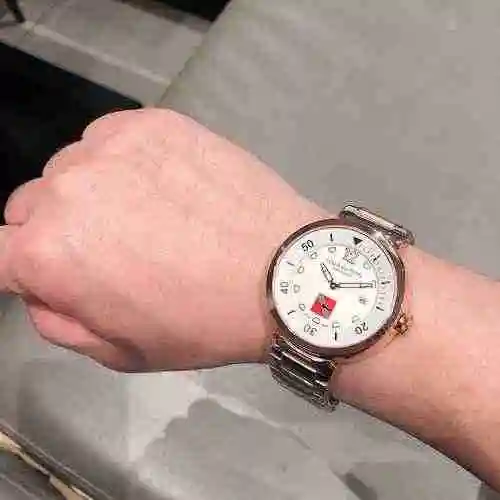 Reloj LV para hombre con movimiento mecánico original totalmente automático, caja de acero de precis