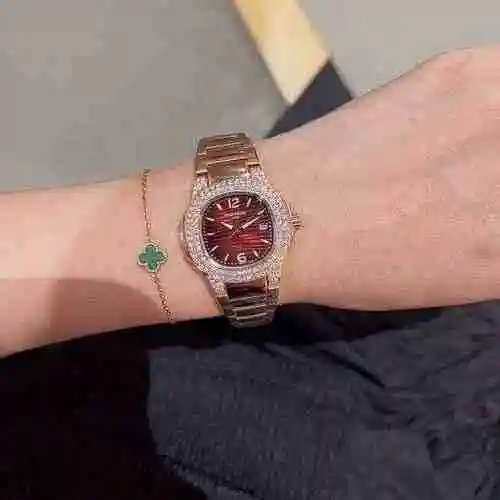 Reloj Patek Philippe para mujer combinado con movimiento mecánico original completamente automático 