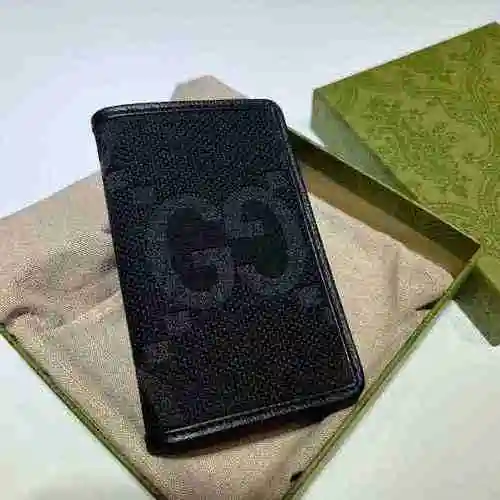Cartera con clip corto para hombre GUCCI Gucci hecha de material de lona importado, bolsa de regalo 