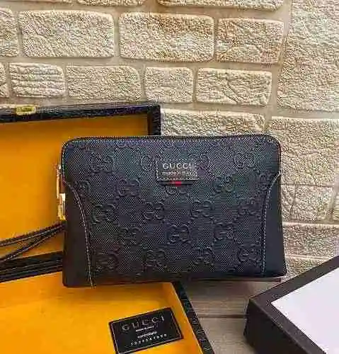 Bolso de hombre GUCCI Gucci hecho de material de lona importado, bolsa de regalo de entrega de alta 