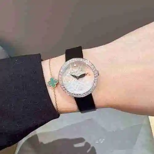 Reloj LV para mujer con movimiento mecánico original totalmente automático, caja de acero de precisi