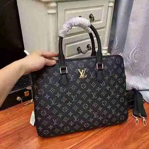 Maletín para hombre LV hecho de material de lona importado, bolsa de regalo con entrega de alta cali